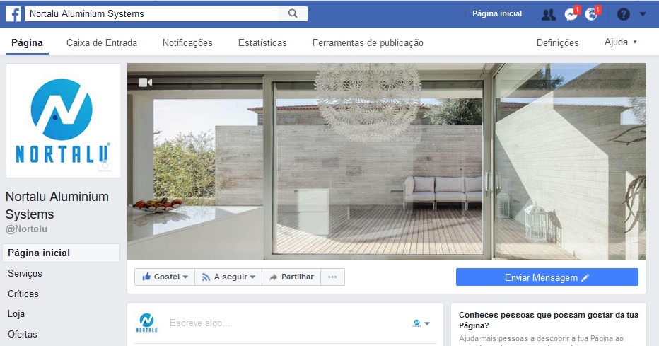 A Nortalu está no facebook e no LinkdIn.